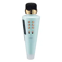 Беспроводной караоке-микрофон Wster WS2711 Bluetooth 2в1 Голубой