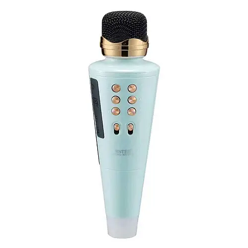 Беспроводной караоке-микрофон Wster WS2711 Bluetooth 2в1 Голубой
