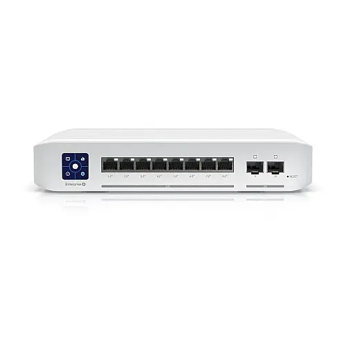 Комутатор Ubiquiti UniFi USW-Enterprise-8-PoE (8x2.5GE PoE+, 2xSFP+, макс. PoE 120W, L3)