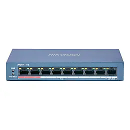 Неуправляемый PoE коммутатор Hikvision DS-3E0109P-E(C) с 8 портами PoE