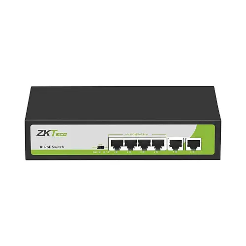 ПоE-комутатор ZKTeco ZK-PoE42N-55W з 4 портами PoE
