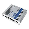 Комутатор Teltonika TSW100 (TSW100000000) (промисловий, некерований, 4xGE PoE, 1xGE, IP30, алюмінієвий корпус, 4-контактний DC, макс. PoE 120W)
