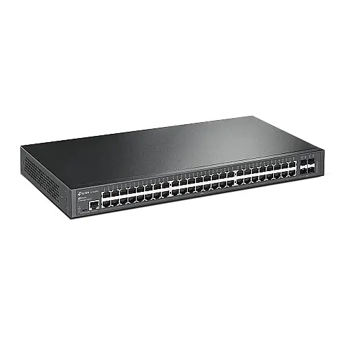 Комутатор TP-Link TL-SG3452 (48xGE, 4xSFP, 1xRJ45 консоль, 1xmicroUSB консоль, Omada, L2)