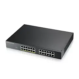 Комутатор Zyxel GS1915-24EP (GS1915-24EP-EU0101F) (12xGE PoE, 12хGE, макс POE 130W, Smart, NebulaFlex)
