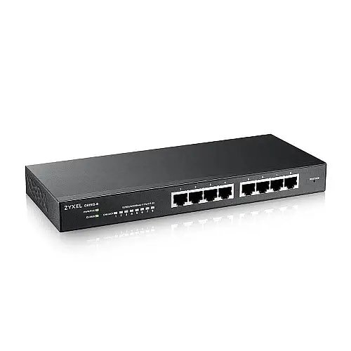 Комутатор Zyxel GS1915-8 (GS1915-8-EU0101F) (8хGE, безшумний, Smart, NebulaFlex)