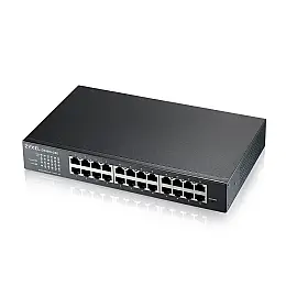 Комутатор Zyxel GS1915-24E (GS1915-24E-EU0101F) (24хGE, безшумний, Smart, NebulaFlex, монтаж в стійку)
