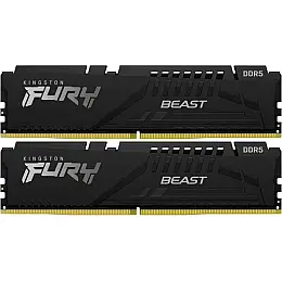 Модуль пам'яті DDR5 2х16GB/5200 Kingston Fury Beast Black (KF552C36BBEK2-32)