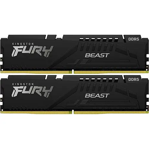 Модуль пам'яті DDR5 2х16GB/5200 Kingston Fury Beast Black (KF552C36BBEK2-32)