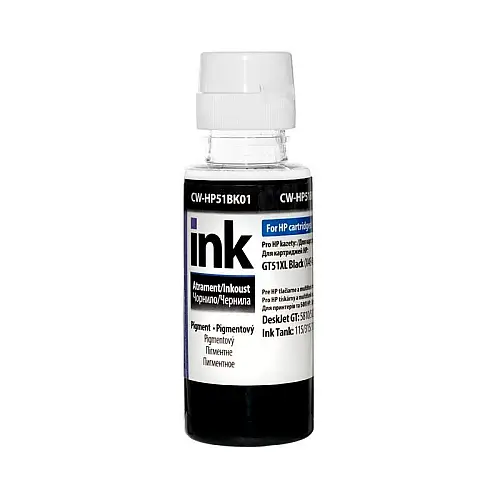 Чернила ColorWay HP Ink Tank 115/315/415 Чорний пігмент CW-HP51BK01 100 мл