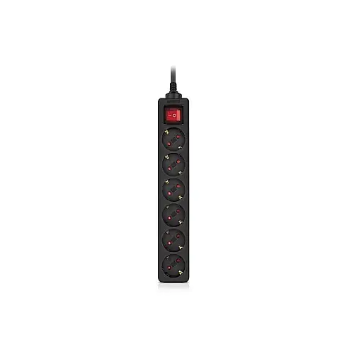 Фільтр живлення Real-el RS-6 Protect M 5м Black (EL122300036)
