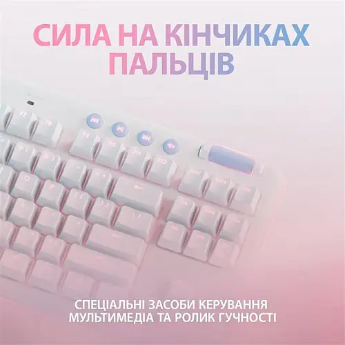 Клавіатура бездротова Logitech G715 Linear White (920-010692)