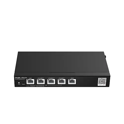 Маршрутизатор Ruijie Reyee RG-EG305GH-P-E (1xGE WAN, 3xGE WAN/PoE+ LAN, 1xGE LAN, макс. PoE 60W, VPN, Ruijie cloud)