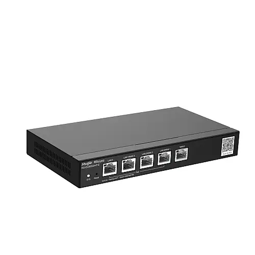 Маршрутизатор Ruijie Reyee RG-EG305GH-P-E (1xGE WAN, 3xGE WAN/PoE+ LAN, 1xGE LAN, макс. PoE 60W, VPN, Ruijie cloud)