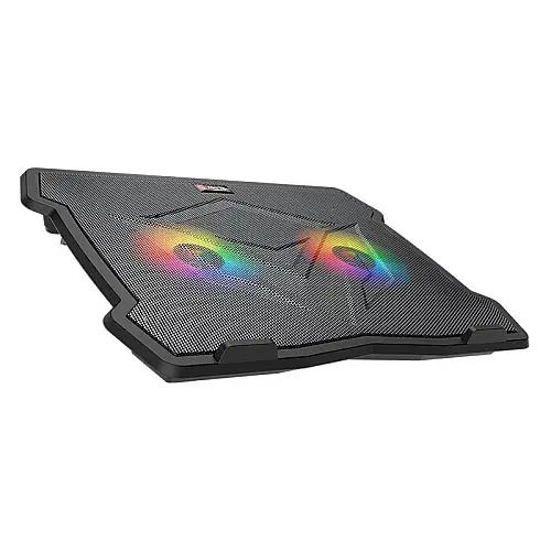 Кулер підставка для ноутбука MeeTion CoolingPad CP2020 з RGB підсвіткою Black