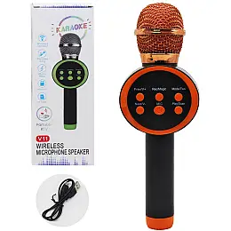 Микрофон беспроводной Wireless Microphone красный MIC (C60083)