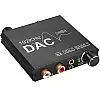 Цифро-аналоговый преобразователь звукового сигнала с оптического TOSLINK Addap DAC-01 SPDIF и коаксиального на RCA и mini Jack 3.5 мм
