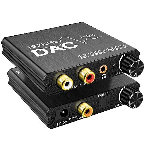 Цифро-аналоговый преобразователь звукового сигнала с оптического TOSLINK Addap DAC-01 SPDIF и коаксиального на RCA и mini Jack 3.5 мм