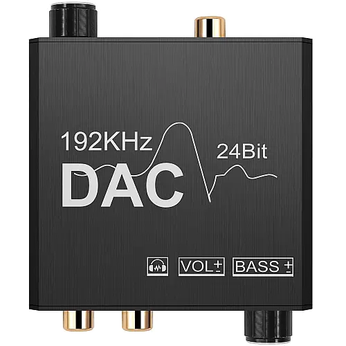 Цифро-аналоговый преобразователь звукового сигнала с оптического TOSLINK Addap DAC-01 SPDIF и коаксиального на RCA и mini Jack 3.5 мм