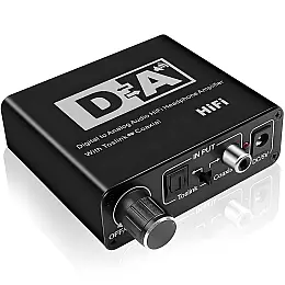 Конвертер звукового сигнала Addap DAC-02 з Toslink SPDIF та коаксіального на RCA + mini Jack + SPDIF + коаксіал