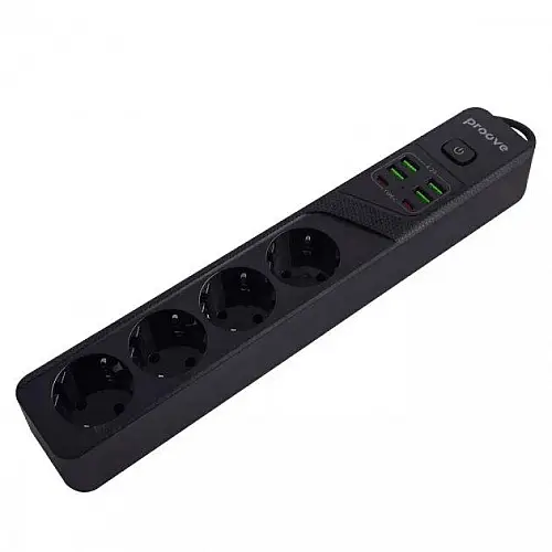 Сетевий фільтр Proove Power Socket P-04 2М чорний