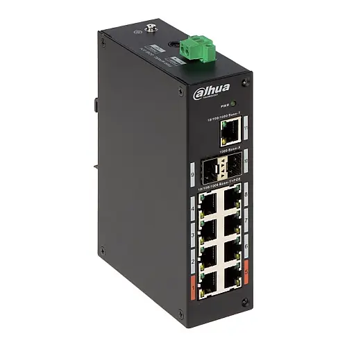 Неуправляємий 11-портовий PoE-комутатор Dahua DH-PFS3211-8GT-120