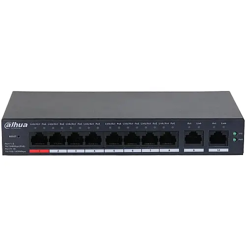 Неуправляємий PoE-комутатор Dahua DH-CS4010-8ET-110
