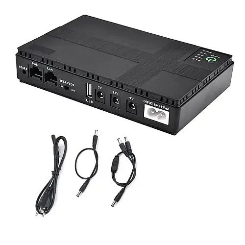 Источник безперебійного живлення павербанк GreenVision DC-1018P 18W 10400mAh 5V 9V 12V