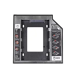 Карман-адаптер Optibay 2.5" HDD/SSD SATA 3.0 Aluminum 12,7мм Black (32509_2917962)