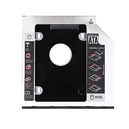 Карман-переходник Optibay 9.5 мм 2.5" SSD/HDD SATA 3.0 DVD Black (32510_2917963)