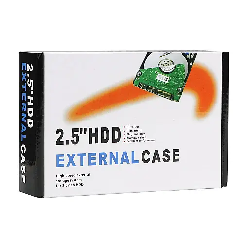 Внешний карман SATA для 2,5"/S10 USB2.0 Aluminum alloy HDD/SSD Black (32501_2917949)