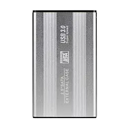 Внешний карман SATA для 2,5"/S14 USB3.0 Aluminum alloy HDD/SSD Silver (32498_2917944)