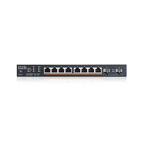 Комутатор Zyxel XMG1915-10EP (XMG1915-10EP-EU0101F) (8x2,5GE PoE++, 2xSFP+, Макс PoE 130W, Smart L3 Lite, NebulaFlex)