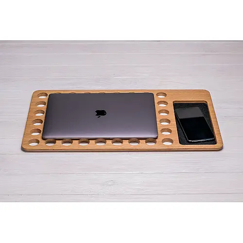 Держатель органайзер для охолодження ноутбука macbook ecoWalnut 480x290x13 мм