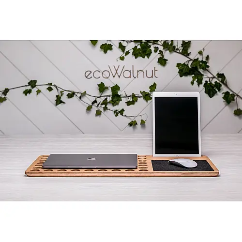Держатель органайзер для охолодження ноутбука ecoWalnut 565x290x16 мм