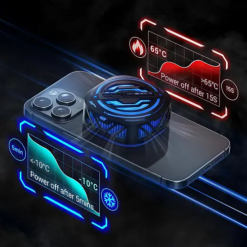 Магнитный полупроводниковый радиатор-вентилятор для смартфона/планшета Black Shark MagCooler 3 Pro Black
