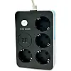 Удлинювач з USB Power Socket CNV 8203 2USB на 4 розетки 2 м Black