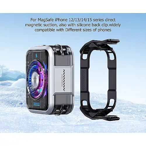 Радиатор-вентилятор 2 в 1 для смартфона Nubia RedMagic Magnetic Cooler 5 Pro black