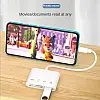 Адаптер Type-C кардрідер USB TF CF SD Charge Білий