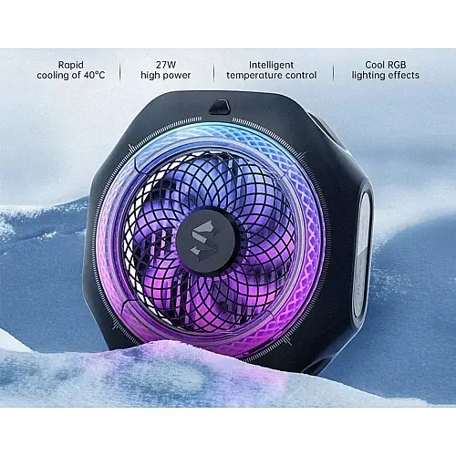 Кулер магнитный 2в1 з зажимом для смартфона Black Shark magnetic cooler 4 pro