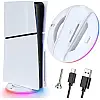 Вертикальная RGB-подставка Pega Sony PlayStation 5 Slim PS5 Slim Белый
