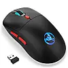 Мышь беспроводная с аккумулятором и подсветкой HXSJ T20 2,4G Hz Black