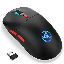 Мышь беспроводная с аккумулятором и подсветкой HXSJ T20 2,4G Hz Black