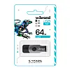Флеш пам'ять USB Wibrand 64 GB Lizard Gen1 USB 3.2 Чорний (36718_3608940)