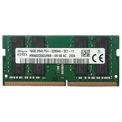 Пам'ять для ноутбука SK hynix 16GB SO-DIMM DDR4 3200MHz PC4-25600 (HMA82GS6DJR8N-XN)