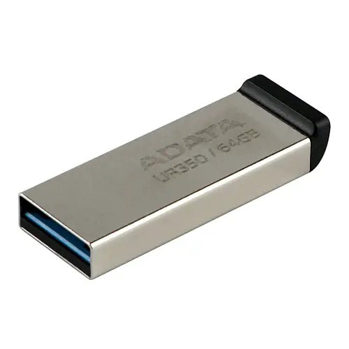 Флеш пам'ять USB A-Data UR350 64 GB USB 3.2 Сріблясто-чорна (35973_3605912)