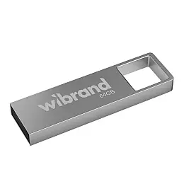 Флеш пам'ять USB Wibrand 64 GB Shark USB 2.0 Silver (36914_3609516)