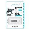 Флеш пам'ять USB Wibrand 64 GB Shark USB 2.0 Silver (36914_3609516)