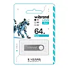 Флеш пам'ять USB Wibrand 64 GB Puma USB 2.0 Silver (36915_3609517)