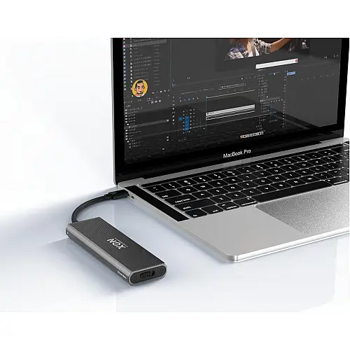 Внешний карман XON MemoryCase для M.2 NVMe PCIe USB 3.1 Type-C Grey (XSC3C13NV1MG 2117)