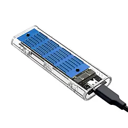 Внешний карман с радиатором XON MemoryCase для M.2 NVMe PCIe USB 3.1 Type-C Transparent (XSC5C13NV1PT 2155)